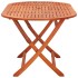 Set de comedor de jardín plegable 7 pzas madera