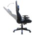 Silla de gaming de cuero sintético negro y