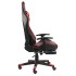 Silla gaming giratoria con reposapiés PVC