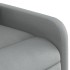 Sillón de masaje eléctrico reclinable elevable tela gris