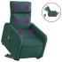 Sillón masaje eléctrico reclinable elevable tela verde