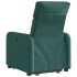 Sillón masaje eléctrico reclinable elevable tela verde