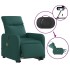 Sillón masaje eléctrico reclinable elevable tela verde