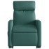 Sillón masaje eléctrico reclinable elevable tela verde