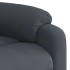 Sillón de masaje reclinable elevable terciopelo gris