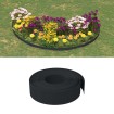 Borduras de jardín 4 uds polietileno negro 10 m 15 cm