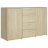 Aparador madera contrachapada color roble Sonoma 120x35x75