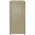 Aparador madera contrachapada color roble Sonoma 120x35x75