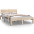 Estructura de cama madera maciza de pino 120x200