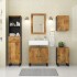 Conjunto de muebles de baño 5 piezas madera maciza de