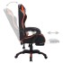 Silla gaming con luces LED RGB cuero sintético naranja y