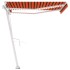 Toldo automático LED sensor de viento naranja marrón 300x250