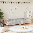 Estructura de cama para niños madera maciza de pino 90x200 cm