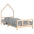 Estructura de cama para niños madera maciza de pino 90x200