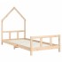 Estructura de cama para niños madera maciza de pino 90x200