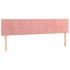 Cama box spring con colchón terciopelo rosa 180x200