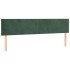 Cama box spring con colchón terciopelo verde oscuro 160x200