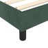 Cama box spring con colchón terciopelo verde oscuro 200x200