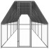 Jaula gallinero de exterior de acero galvanizado 2x12x2