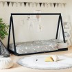 Estructura de cama para niños madera de pino negro 90x190 cm