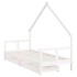 Estructura cama niños con cajones madera pino blanco 80x200