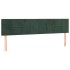 Cama box spring con colchón terciopelo verde oscuro 180x200