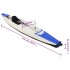 Kayak inflable poliéster azul 375x72x31