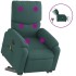 Sillón masaje eléctrico reclinable elevable tela verde