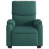 Sillón masaje eléctrico reclinable elevable tela verde