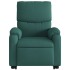 Sillón masaje eléctrico reclinable elevable tela verde