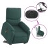 Sillón masaje eléctrico reclinable elevable tela verde