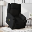 Sillón de masaje eléctrico reclinable elevable tela negro