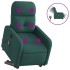 Sillón masaje eléctrico reclinable elevable tela verde