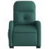 Sillón masaje eléctrico reclinable elevable tela verde