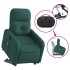 Sillón masaje eléctrico reclinable elevable tela verde