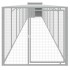 Gallinero y corral acero galvanizado gris claro 110x1017x110