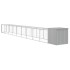 Gallinero y corral acero galvanizado gris claro 110x1017x110