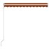 Toldo retráctil automático naranja y marrón 350x250