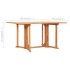 Set comedor de jardín plegable 7 piezas madera maciza de