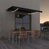 Toldo automático LED sensor de viento gris antracita 450x350