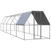 Jaula gallinero de exterior de acero galvanizado 2x10x2 m