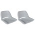 Asiento barco respaldo plegable sin cojín 2uds gris 41x51x48