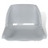 Asiento barco respaldo plegable sin cojín 2uds gris 41x51x48