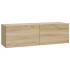 Mueble de pared para TV madera contrachapada color roble