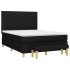 Cama box spring con colchón tela negro 140x190