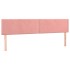 Cama box spring con colchón terciopelo rosa 180x200