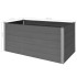 Arriate de WPC gris 200x100x91