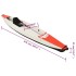 Kayak inflable poliéster rojo 375x72x31