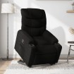 Sillón eléctrico reclinable elevable de tela negro