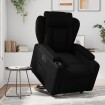 Sillón reclinable y elevable eléctrico cuero sintético negro